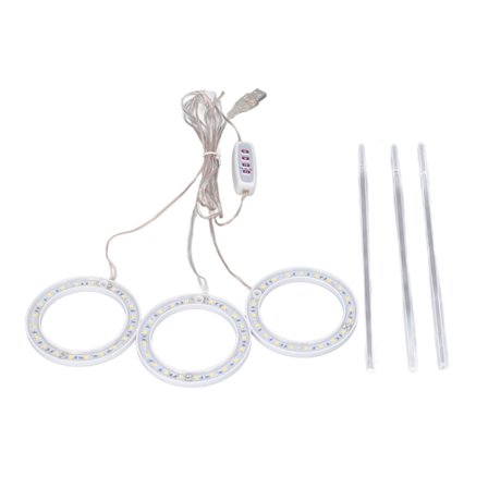 LED Växtlampa Fullspektrum USB Växtlampa Timer 5 Nivåer Dimning för Inomhusväxter Rött Blått Ljus