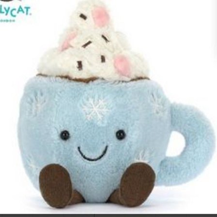 Jellycat kosedyr, mykt og komfortabelt, perfekt for barn, Valentinsdagsgaver, samleobjekter og marshmallow varm sjokolade.