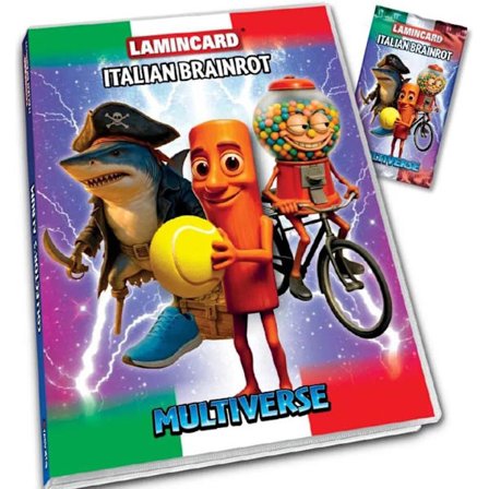Lamincard Italian Brainrot Multiverse Albumi sis. 1 Booster-paketti