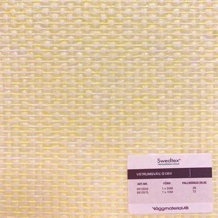 Swedtex G135V Glasfiberväv våtrum, 1x25 m, Färg & tapeter