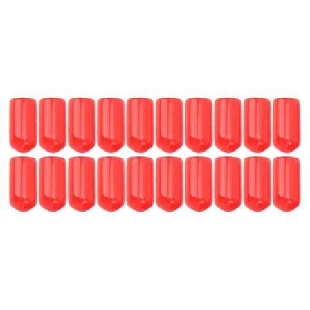 20 stk. 6 mm Bremsekaliber Udluftningsskrue Nippel PVC Støvhætte Høj Holdbarhed til Bremssystemer i de fleste Køretøjer Rød