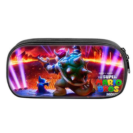 2023 Super Mario Bros Movie 3d-udskrivning Penalhus med stor kapacitet Lynlås Blyantpose Papirtaske til børn Drenge Piger Student tilbage til skolen F
