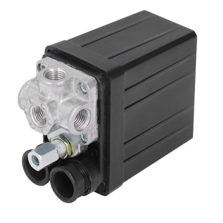 Automatisk Luftkompressor Tryk Switch 90-125PSI 220V 380V 4 Huller