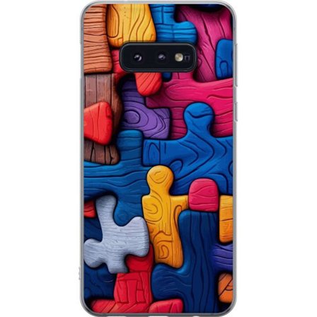 Yhteensopiva Puhelinkuori Samsung Samsung Galaxy S10e Leikkisä kuvitus Stitchin kanssa vaaleanpunaisissa omenoissa pehmeässä pastellidesignissa, jo