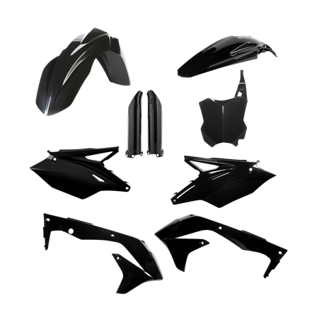 Kit Plastiche Completo Acerbis Kawasaki Nero - Kawasaki KX 450F 2016-2018