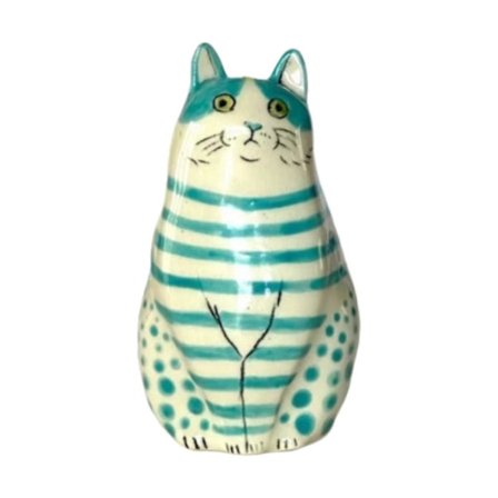 To vaser | Resin håndværk Polka dot kat vase Polka dot kat vase Katteelskere