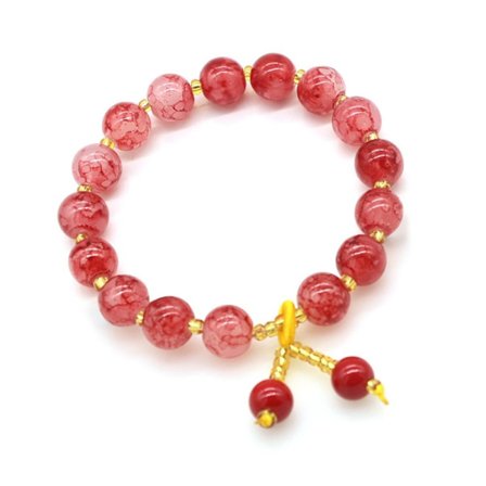 3 STK Glassperler Armbånd Justerbar FARGE 1 FARGE 1