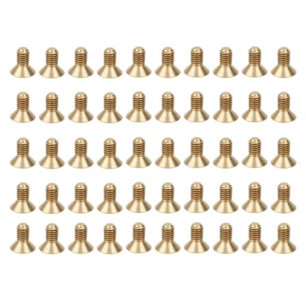 50 kpl:n litteä kuusiokolokanta ruuvi M3 puhdasta kuparia uppokanta teollinen laitteisto työkalu M3 x 6