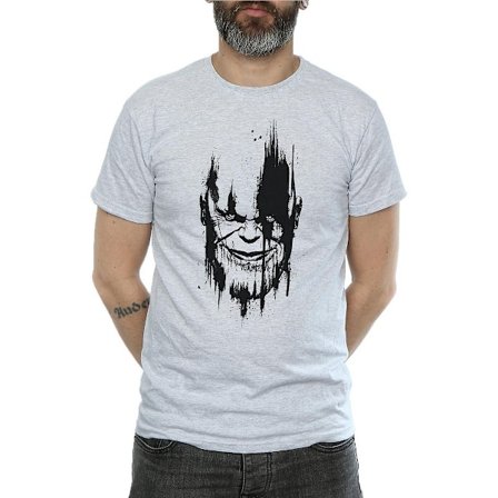 Avengers Infinity War Thanos T-shirt XXL Sports Grey för män