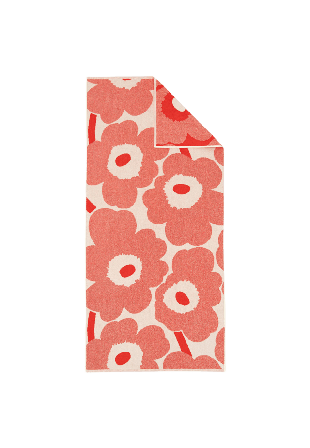 Marimekko Unikko Bath Towel 70x150 Cm Badrumstextilier Unisex Röd