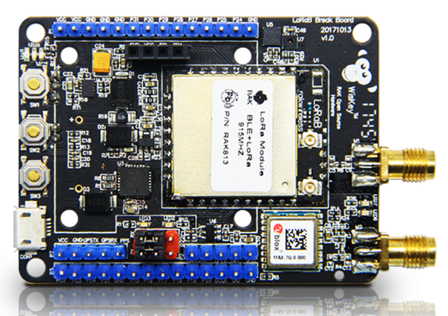 RAK Wireless RAK815 Hybrid Location Tracker, LoRa+Bluetooth 5.0/Beacon+GPS+Sensors+LCD,LoRaWAN 1.0.2, RAK813 Breakboard, Region AS923 etc.