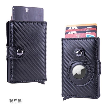 AirTag Lompakko Miesten Luottokorttikotelo RFID-suojattu Nahkaa C