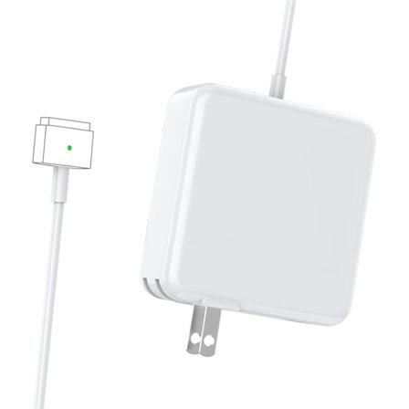 MacBook Pro Oplader - 60W 45W T-Tip Magnetisk Oplader Strømadapter Mac Book Air 11-13 tommer (2012-2015) Delnumre A1425 A1502 A1465 A1466 A1436 A