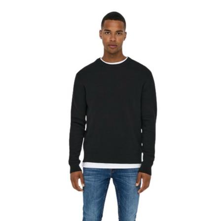 Only & Sons, Sweatshirts Zwart, Heren, Maat:L