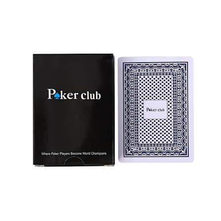 Blå Poker 0,325 mm Tykke Dobbeltsidige Matte Hvite Spillkort