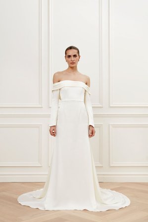 Malina Bridal - Kate brudklänning - M - Cream