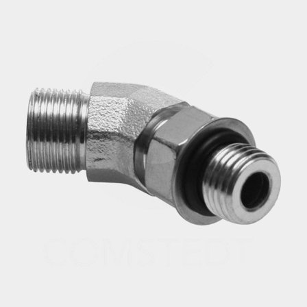 Vinkelnippel 45 9/16-24 -5 ORB