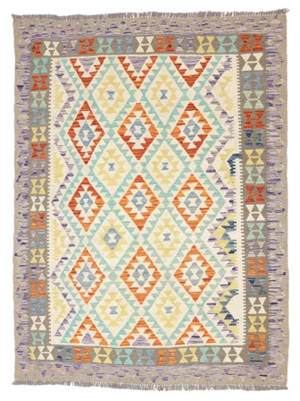 Hand Woven Kilim Afghan Old Style Rug 151X200