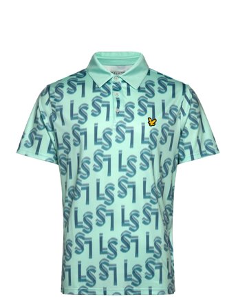 Lyle & Scott Sport | Ls Monogram Printed Polo Shirt | XL