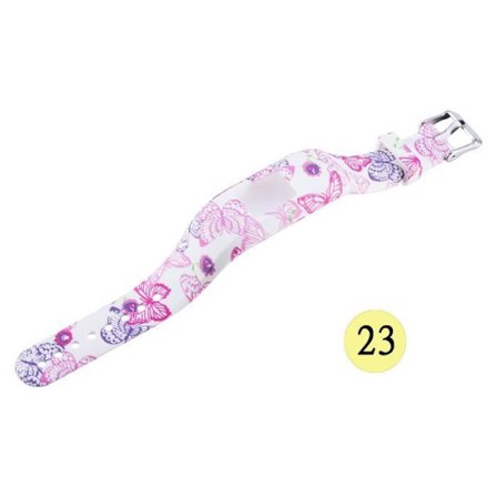 Butterfly Silikon Armbandsremshållare för Garmin VivoFit Jr Junior Garmin VivoFit Jr 2 Fitness Activity Tracker