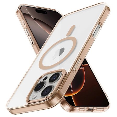 Skal för iPhone 16 Pro Max Kompatibelt med MagSafe TPU+PC Transparent Telefonskydd