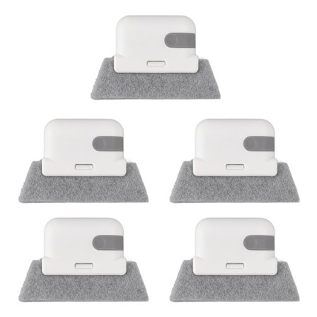 5-pakke rengjøringsbørstesett for vindusspor med skrape for skyvedør og spor