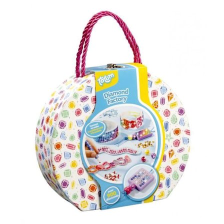 Totum Diamond Factory kreativt spel för flickor - 8 stycken - armband och berlocker - från 5 år