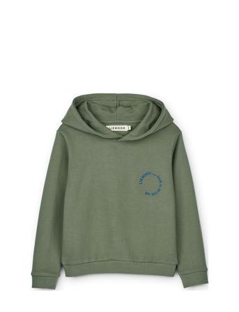 Hildur Printed Hoodie Hoodie Trøje Grøn Liewood