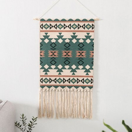 Tofs väggbonad, tofs lång tofs tofs tofs tofs tofs tas