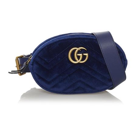 Gucci Vintage, Pre-owned Bag Blauw, Dames, Maat:ONE Size