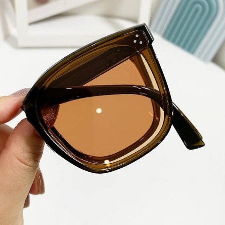 Fällbara fyrkantiga solglasögon, polariserade solglasögon för män och kvinnor, polariserade solglasögon, uv400-skydd Tr90-ram klassiska solglasögon 