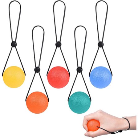5 stk. Stressbold 2,1 tommer Bærbare Klem Stressaflastningsbolde