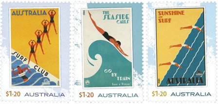 Australien - Rejseplakater - Postfrisk sæt 3v