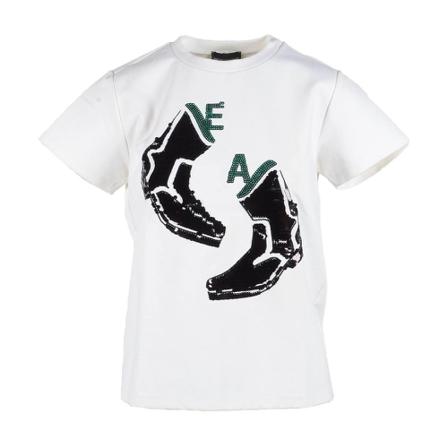 Emporio Armani T-Shirts vit, Dam, Dam, Storlek: M