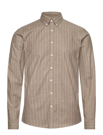 Lindbergh | Striped Superflex Oxford L/S | S