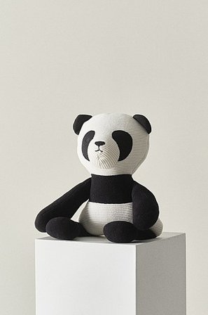 Jotex - Knuffeldier - Biologisch Zwart/wit Zwart/wit - POVEL - Koop Decoratie voor kinderen bij Jotex