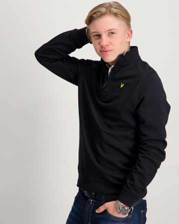 Lyle & Scott Quarter Zip Pullover Schwarz Pullover Jungen - Kids Brand Store