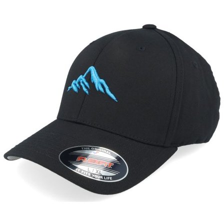 Wild Spirit - Svart flexfit Keps - Mountain 3d Blue/Black Flexfit @ Hatstore