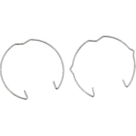 Pakke med 30 Gu10 Mr16 fjærringer klemmer 50mm diameter downlight LED spot halogen lampeholder-hy[HK]