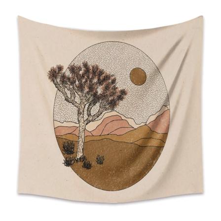 Taide Koti Taustakangas Koristelahja Mandala Boho Seinävaate Sopii Makuuhuoneen Sisustukseen (55 ,51 x 59 tuumaa)