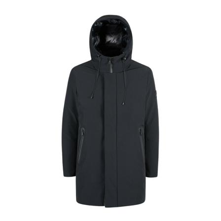 YES Zee, Parka O843nu 00 with hood Zwart, Heren, Maat:S