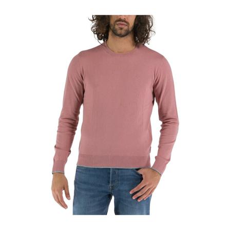 Armani Exchange Round-neck Strik Pink, Herre Strik, Størrelse: S