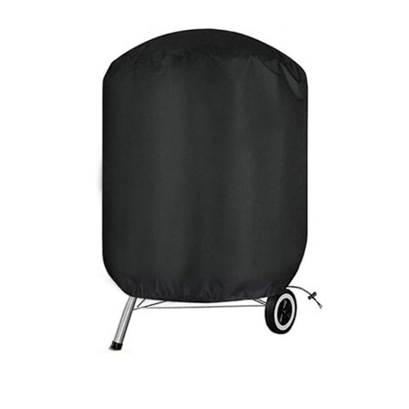 Bbq-overtræk, rundt grillovertræk vandtæt kraftig 210d oxfordstof med snøre