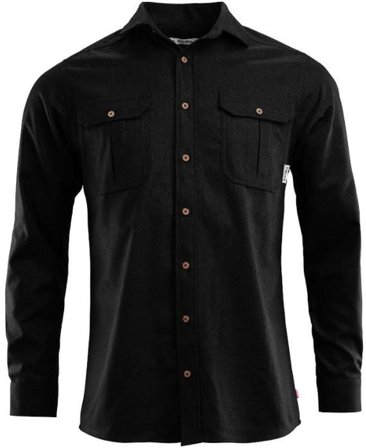 Aclima M's LeisureWool ReBorn Wool Shirt Dark Grey Melange