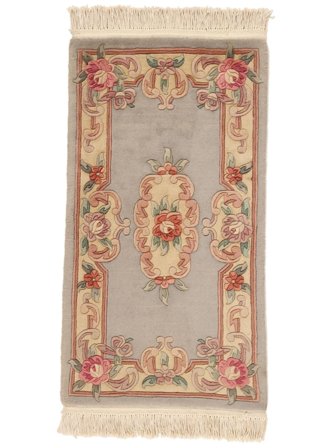 Tkany Ręcznie Chińskie 90 Line Dywan 69X122 Wełniany Pomarańczowy/Brunatny Mały