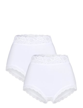 Lindex Brief High Emelie Lace 3 Pack - White - XS