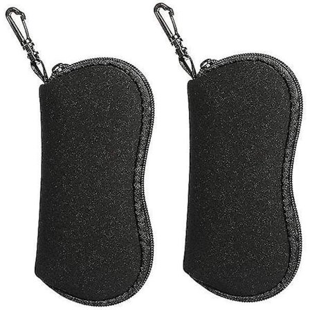 Pakke med 2 Bløde Brilleetuier Neoprene Solbriller Pose