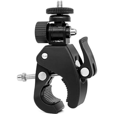 Kamera Super Clamp Hurtigutløser Rørstangsklemme Rør Sykkelklemme med 1/4"-20 Gjengestang for Gopro iPhone Lys Kamera Mikrofon Monitor, Fungerer på 