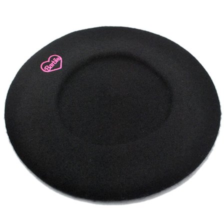 Barbie Beret Sweet Heart SVART