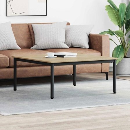 Soffbord Vidaxl Soffbord Sonoma 100 x 100 x 45 cm Ingenjörsträ